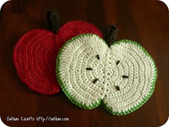 Crochet apple pattern on blog