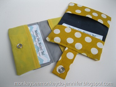 Monkey See, Monkey Do!: Business Card Holders with Snap Closures