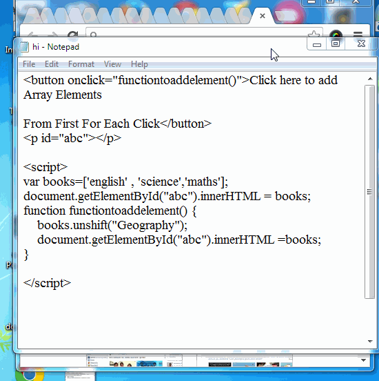 unshift-javascript unshift-javascript