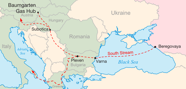 South Stream Route
