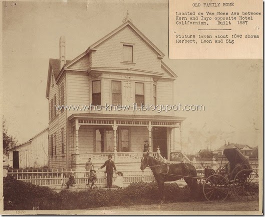 Levy House Van Ness Avenue Fresno 1890