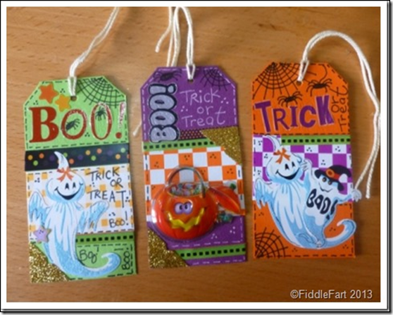 Halloween Trick or Treat Bags with tags. 10