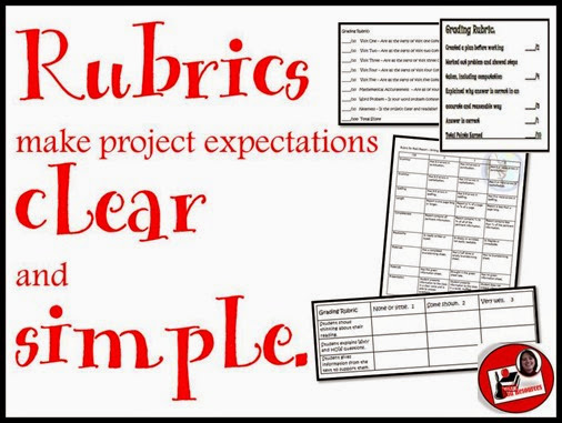 Rubrics make project expectations clear and simple.  Stop by Raki's Rad Resources to read arguments about why this is true.