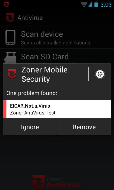 Zoner Mobile Security - screenshot