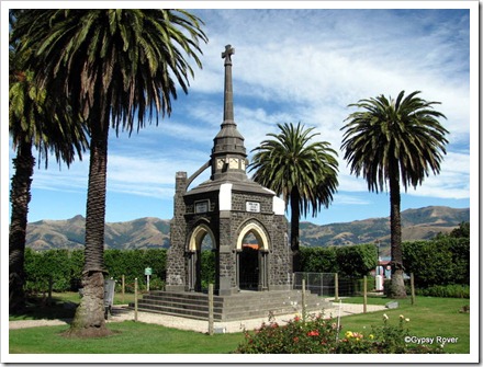 Akaroa war memorial suffered damage in the 2010 earthquakes and was partly dismantled by the Army for future repairs.
