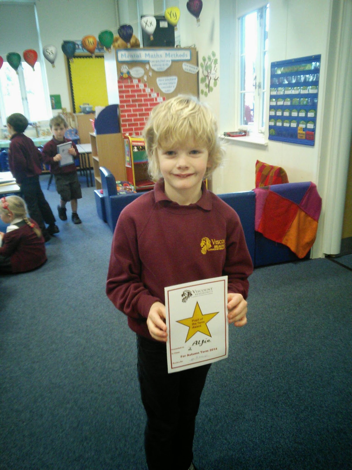 Class 2: Pupil Of The Autumn Term Award