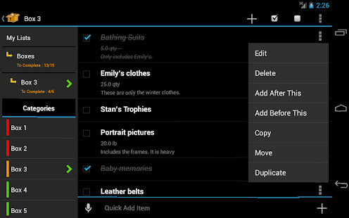 Moving Planner