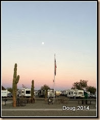 Sunset at the RV park