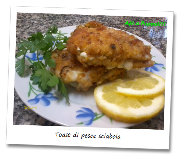 Toast di pesce sciabola Immagine del piatto toast di pesce sciabola