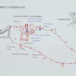 44 - Plano de la Alhambra de Granada