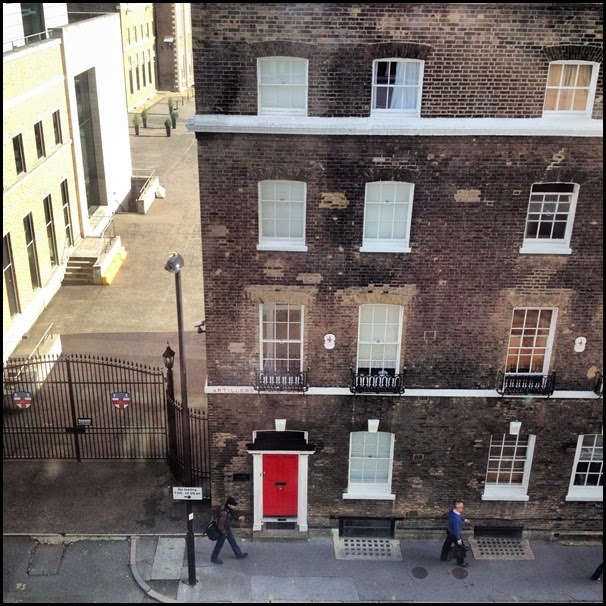 Ant people on Bunhill Row, London. EC1