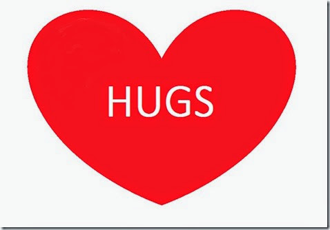 hugs heart