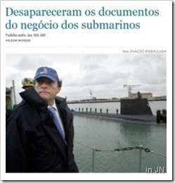 Desapareceram os documentos do negocio dos submarinos.Ago 2012