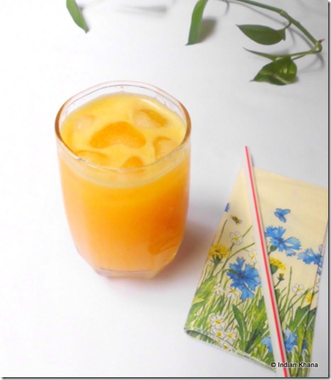 Easy orange and pear juice cooler  recipe