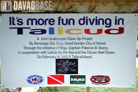It's more fun diving in Talicud! Scubasurero underwater clean up project by Davao Reef Divers Vlub and Leticia by the Sea