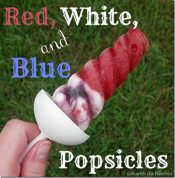 Red white and Blue popsicles