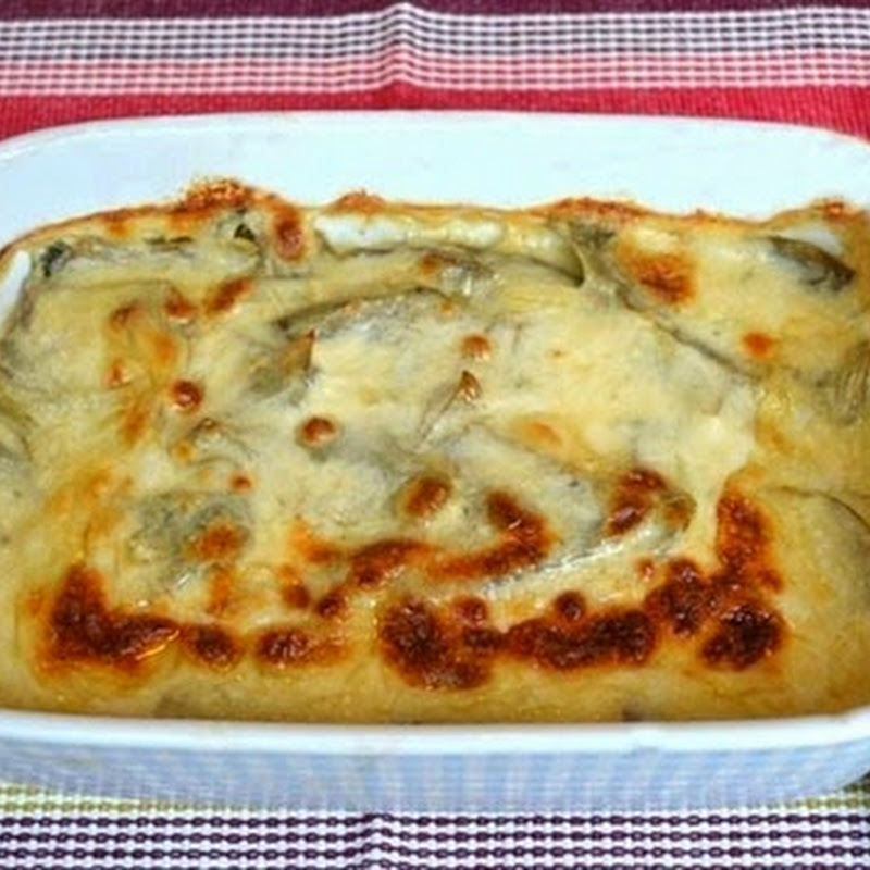 Αγκινάρα με τυρί στο φούρνο