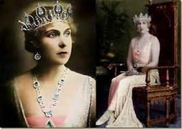 Primera versión de la tiara de aguamarinas de la reina Victoria
