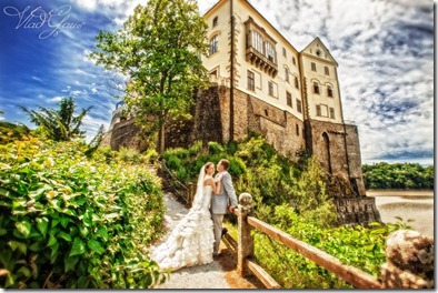 Свадебные фотографии замок Олик