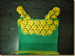 crochet green dress six
