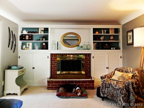 fireplace with built ins