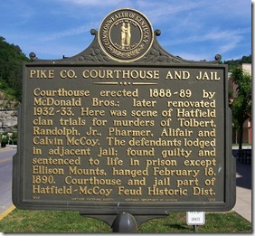 Pike Co. Courthouse and Jail marker 1866 in Pikeville, KY