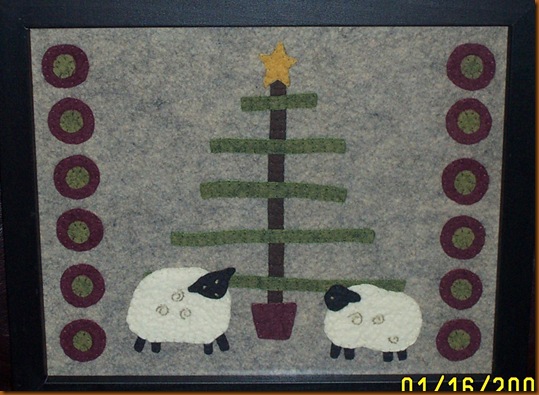 Sheep and Tree in frame