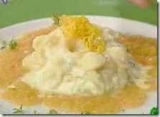 Orecchiette con stracciatella al profumo di limone e timo