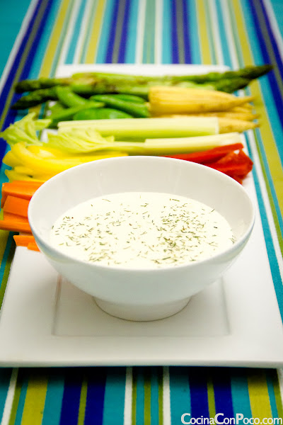 Crudite dip - Receta especial de Navidad