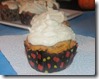 15 - Eggless Pumpkin Cupcakes with butter cream frosting