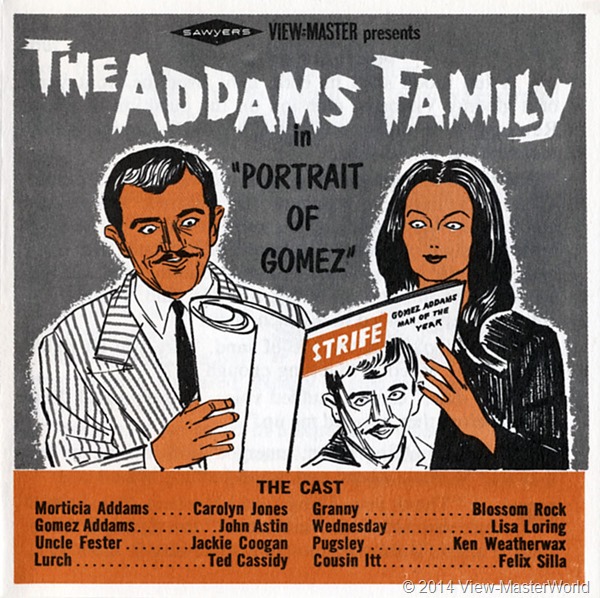 View-Master The Addams Family B486 Booklet Cover