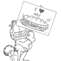 GARFIELD COLORING PAGES