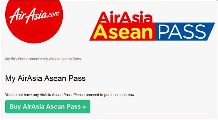 Buying an AirAsia Asean Pass