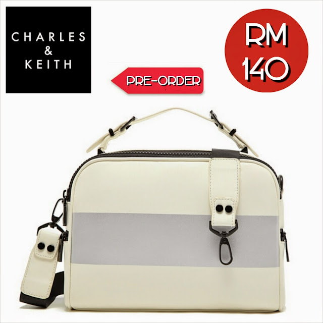 CHARLES & KEITH Contrast Sling Bag (Black Yellow, Blue Pink & White ...