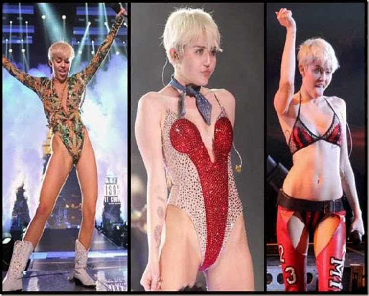 Miley Cyrus 2014 Bangerz Tour Weird Photos (6)
