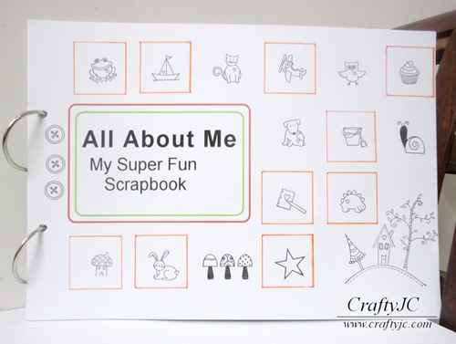 All About Me Scrapbook CraftyJC 1