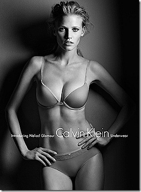 CALVIN KLEIN NAKED GLAMOUR LINGERIE FALL 2011 WITH LORA STONE