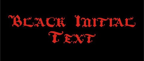22-BlackInitialText-font