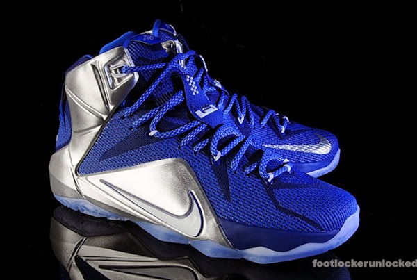 lebron 12 blue and silver