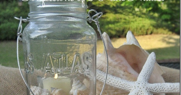 CONFESSIONS OF A PLATE ADDICT: Fun and Easy Summer Mason Jar Candles