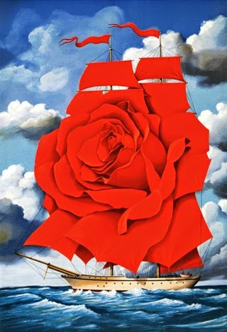 Red rose ship