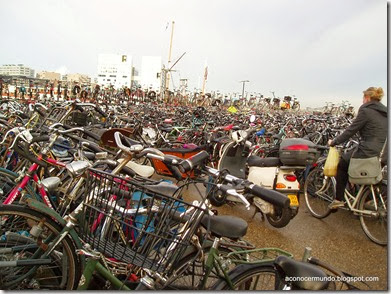 Amsterdam. Aparcamiento bicicletas Central Station - PB110699