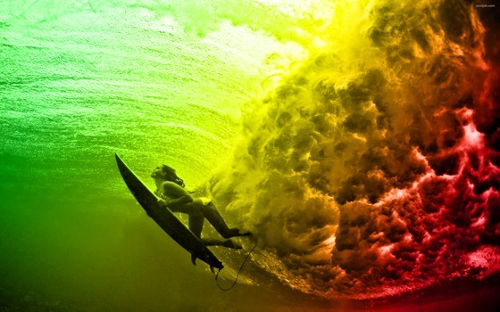Papel De Parede Surf Nas Cores Do Reggae Portal Positive Vibe