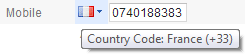 Google Contacts country codes for phone numbers