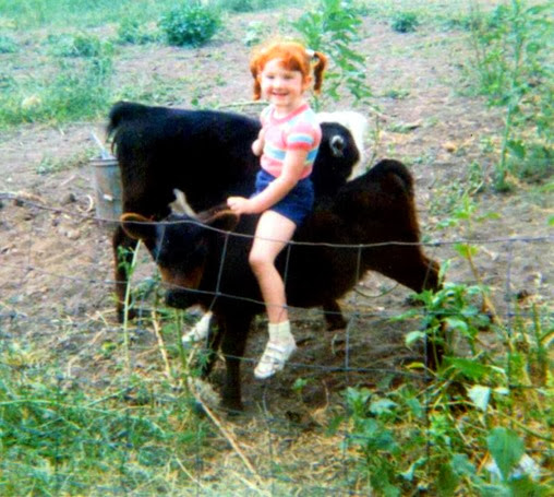 Amber riding calf