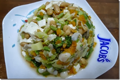 baked bean tofu salad 