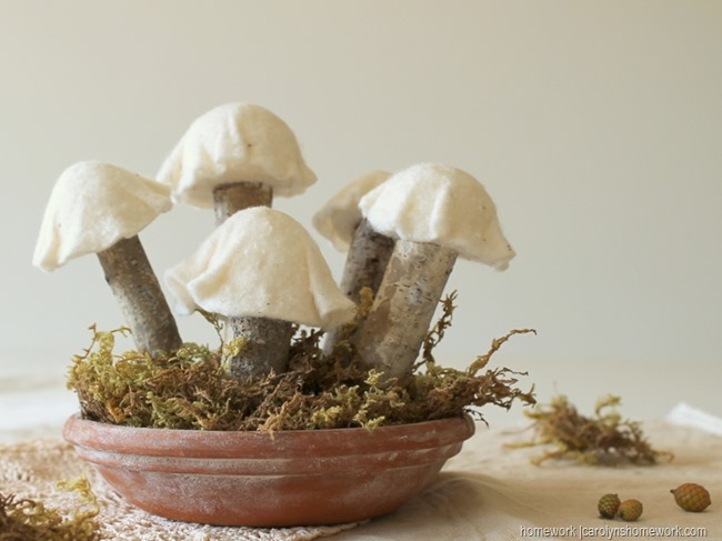 Felt & White Birch Mushrooms via homework (6)