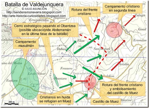Mapa batalla de Valdejunquera - desenlace
