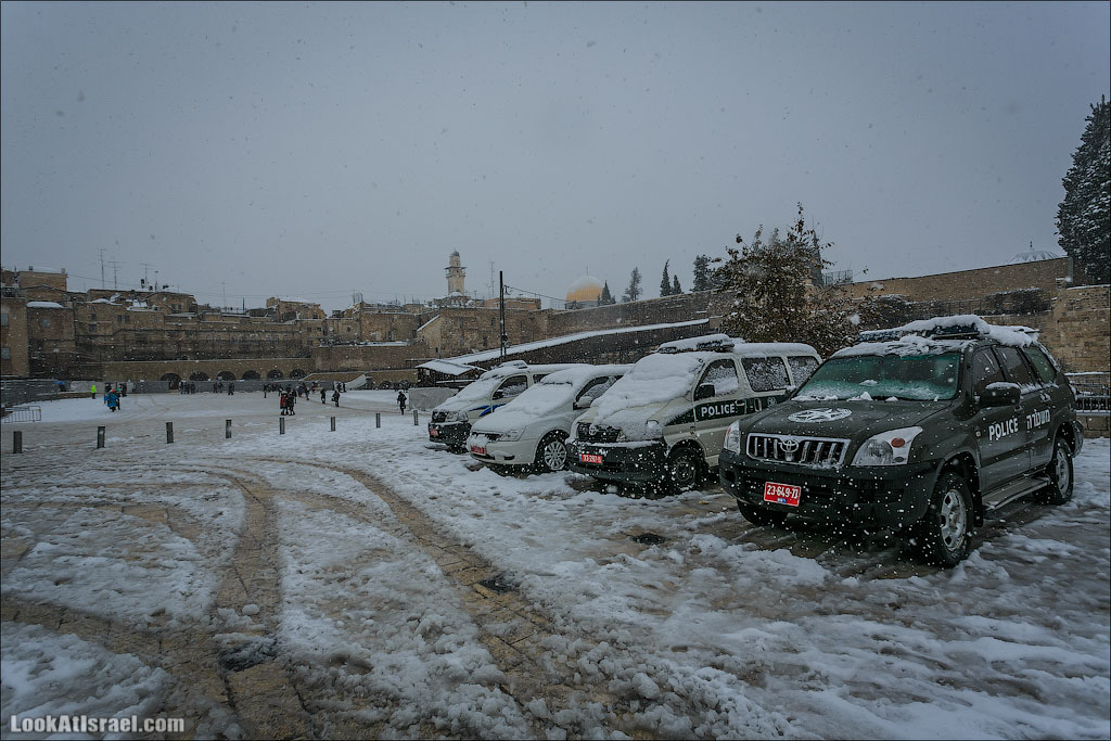 Снег в Иерусалиме. LookAtIsrael.com - Фото путешествия по Израилю