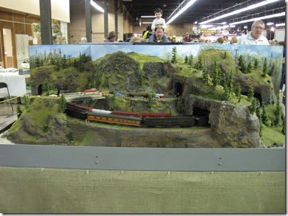 IMG_5579 Columbia River Gorge Scene on the HO-Scale Southwest Washington Model Railroad at the WGH Show in Portland, OR on February 18, 2007